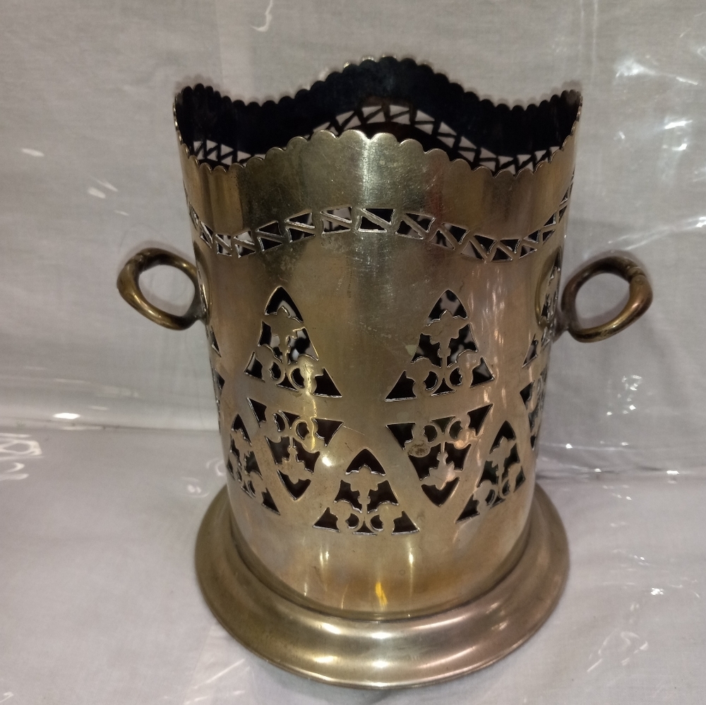 English Silver Wine Bottle Holder vintage Collectible Wine Caddy